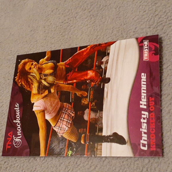 5 TNA Impact Knockouts Cards Of Christy Hemme Wrestling Diva 2009 - Picture 3 of 7